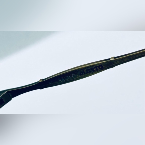 Vintage Safilo Team 38 Brown Tortoise Oval Sunglasses Frames Only - Picture 7 of 8